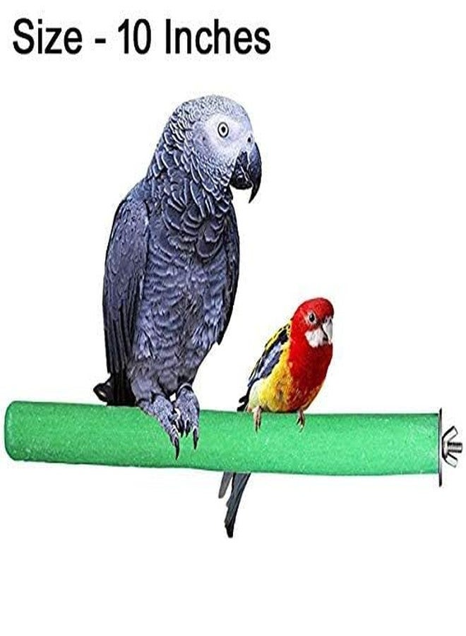 ويستيرن إرا مجثم/حامل/لعبة رملية خشبية آمنة من ويسترن إيرا للطيور، ملحقات قفص، لعبة طيور مسلية ومريحة (خفيفة الوزن) (المقاس - 10 بوصات) - Image 2